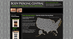Desktop Screenshot of bodypiercingcentral.com