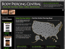Tablet Screenshot of bodypiercingcentral.com